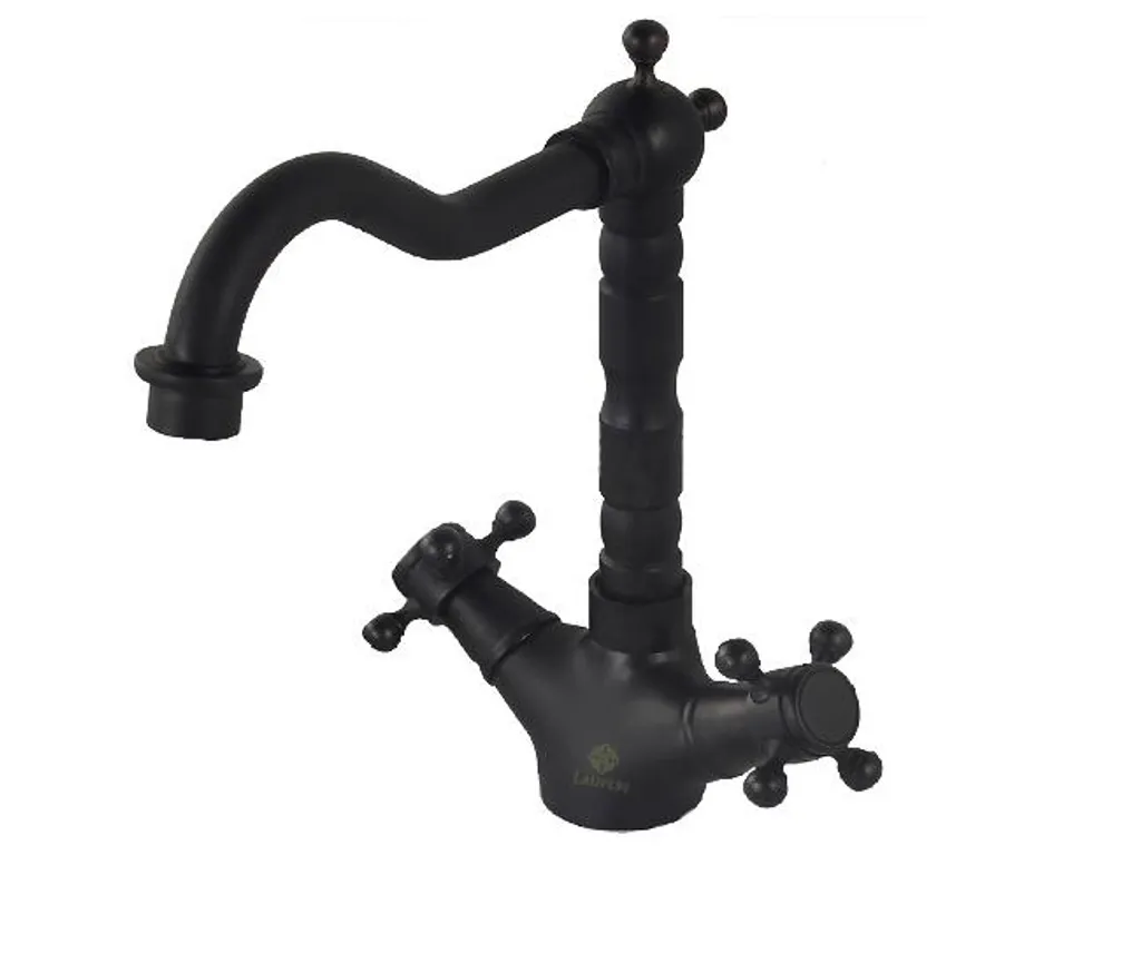 Rubinetto Vintage Cucina Ottone Nero DEMETRO DETONATO - Stile Rustico