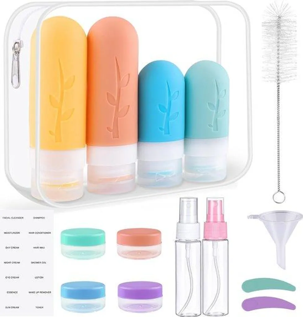 Compartiments à riz en silicone hermétiques - Lot de 16 sans BPA - Rose