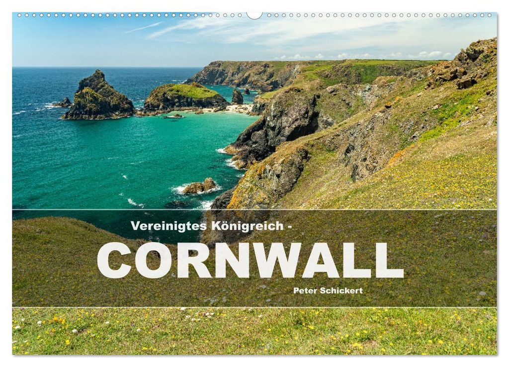 Vereinigtes Königreich - Cornwall (Wandkalender 2027 DIN A2 quer), CALVENDO Monatskalender