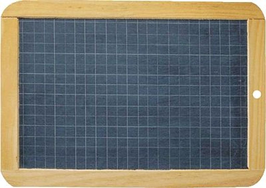 Tafel Naturschiefer mit Holzumrandung 26x18cm.