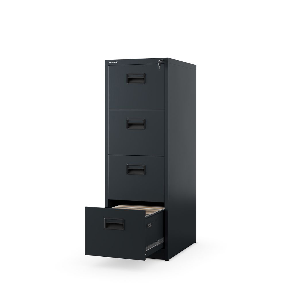 Hängeregistraturschrank V004A Hängemappenschrank Hängeregisterschrank Aktenschrank mit 4 Schubladen Pulverbeschichtung Stahlblech 132x46x62cm an...