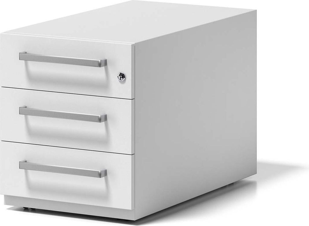 Rollcontainer Note mit Griff, verkehrsweiß, mit 3 Produktbild 