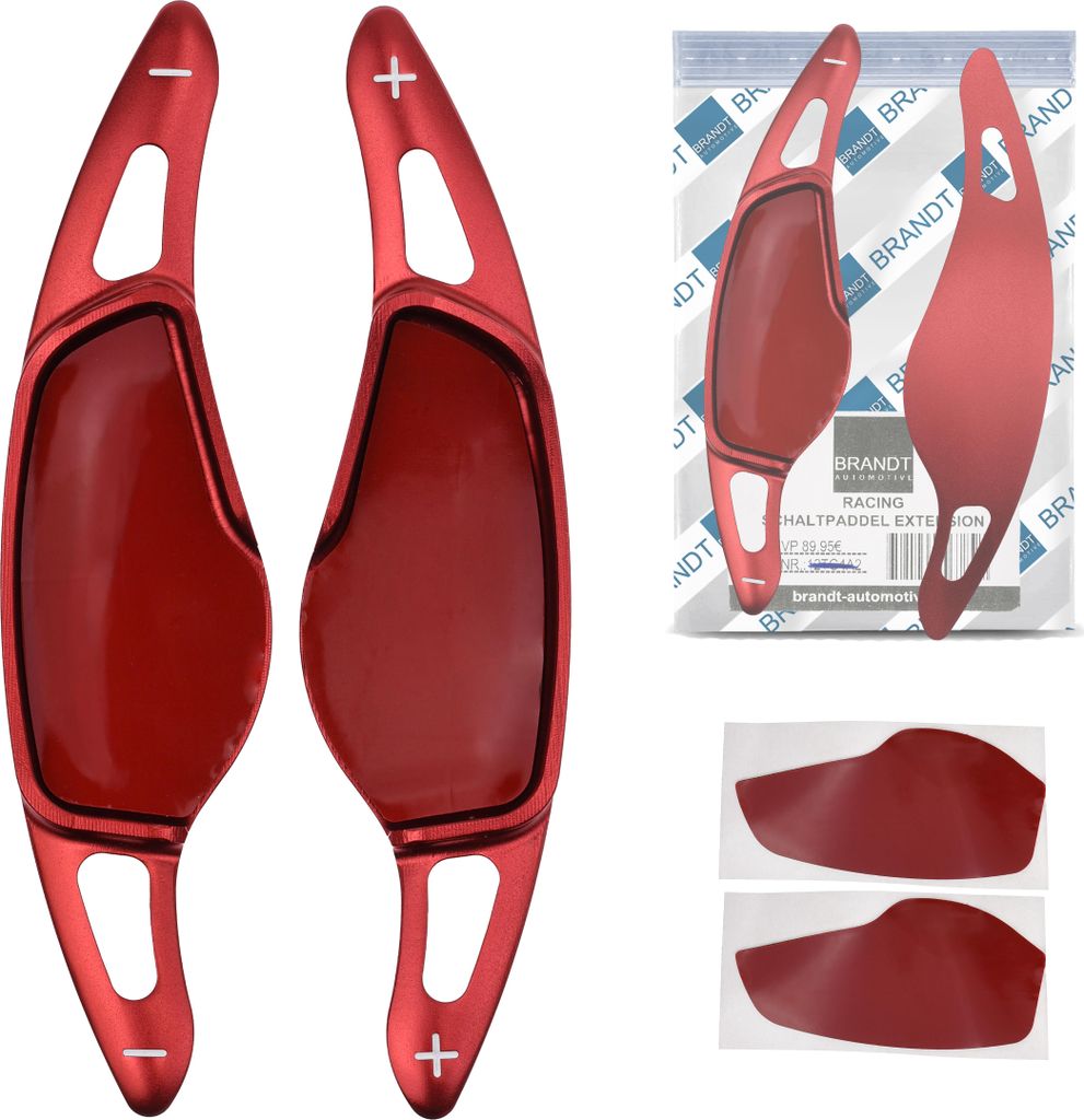 Schaltwippen ALU ROT kompatibel mit BMW F40 G20 21 G80 81 G28 G22 G23 G82 G26 G30 F90 G31 G38 F91 F92 G16 F93 F97 G08 G02 F98 F95 G06 F96 Toyota Supra