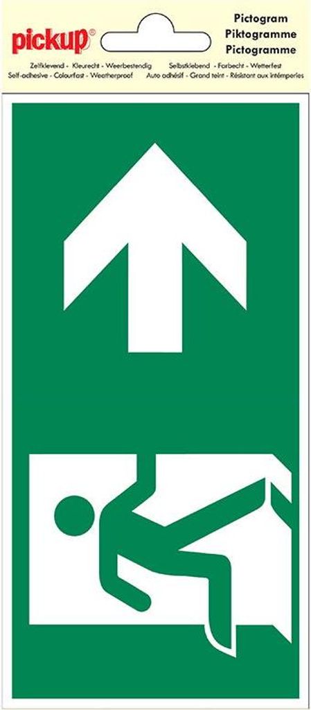 Deko-Piktogramm Notausgang rechts - Pickup