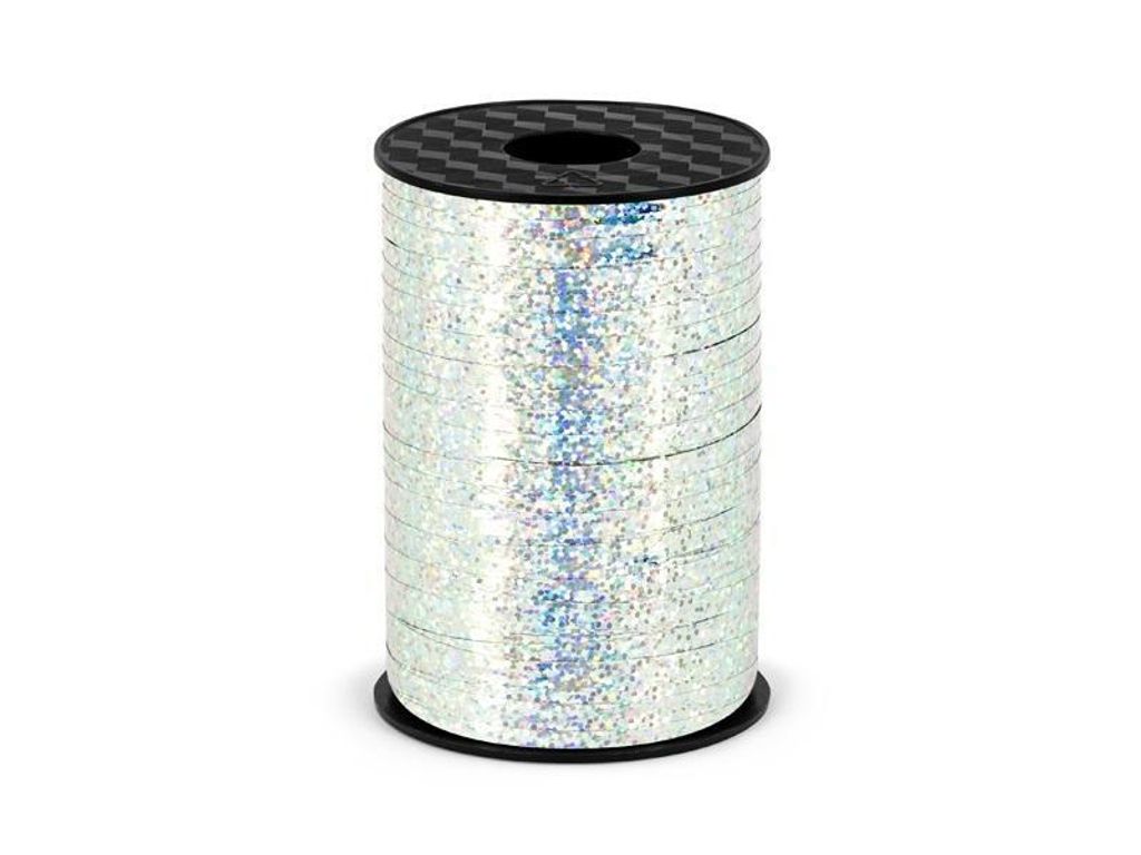 Kunststoffband, Silber Holographic, 5mm/225m Produktbild 
