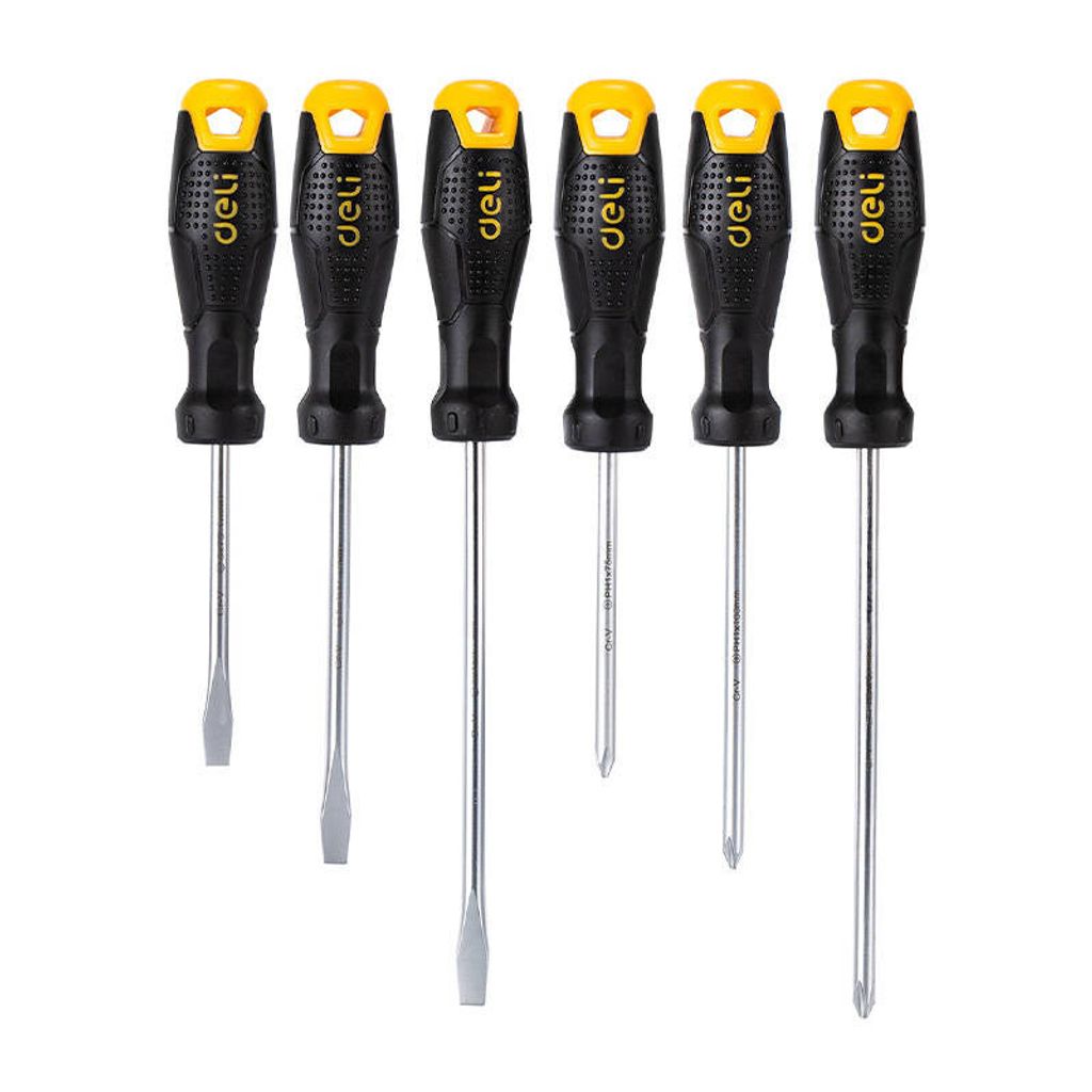 Schraubendreher-Set Deli Tools EDL620006, mit Magnet, Produktbild 