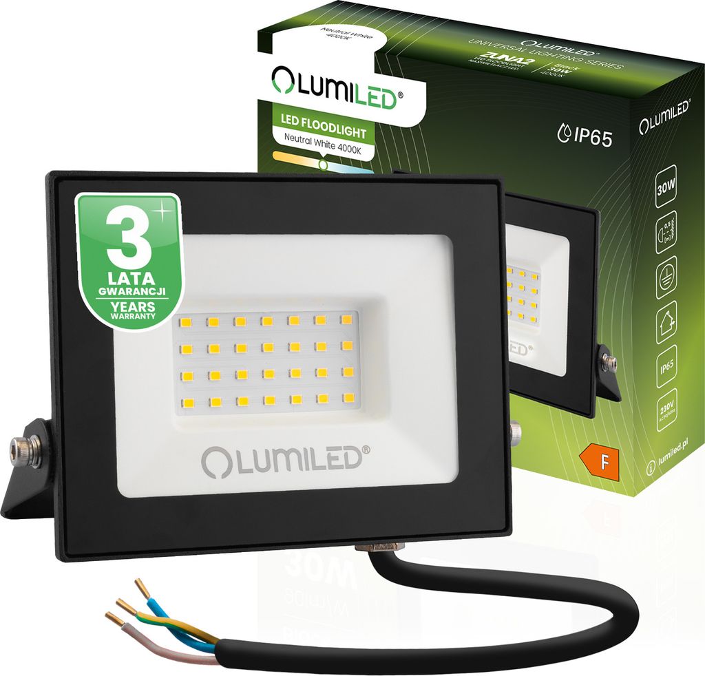 LUMILED Projecteur à LED 30W super lumineux Projecteur Image du produit 