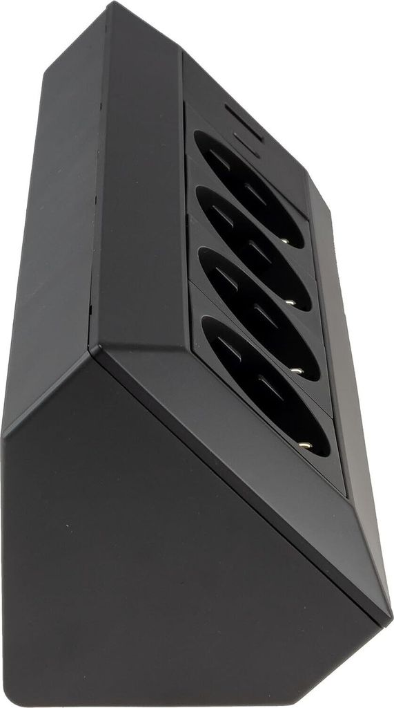 bloc de 4 prises USB-A+C anthracite 250V 16A montage en Image du produit 