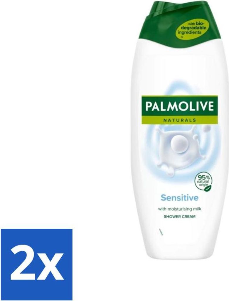Palmolive Naturals - Duschgel - Sensitiv - Für empfindliche Haut - 500 ml - Vorteilspack - 2 Stücke