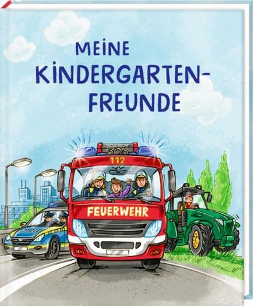 Freundebuch Meine Kindergartenfreunde - Bunte Fahrzeuge Produktbild 