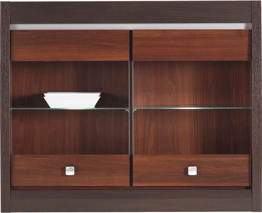 Furniture24 Hängevitrine Forrest FR17 Vitrine Wandschrank 2 Türiger Wohnzimmerschrank