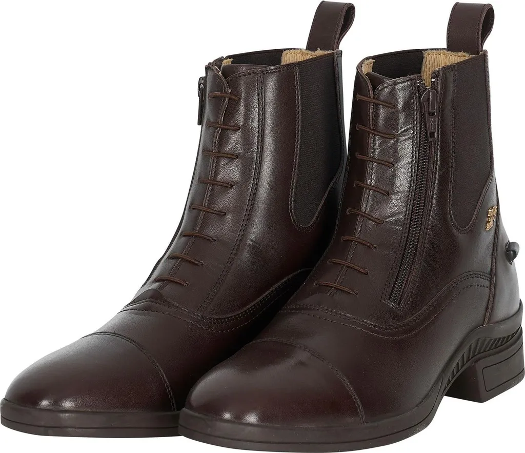 Bottes Jodhpurs HV Polo confortables contre la fatigue pied cuir brun 38