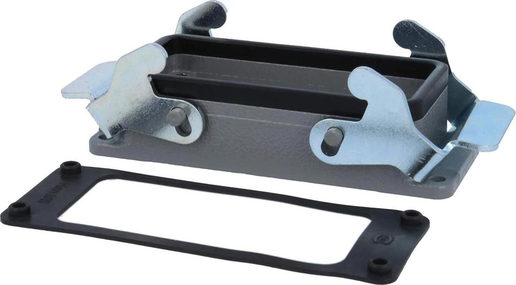 HARTING Han 16B Anbaugehäuse mit 2 Querbügeln 2 Edelstahl Verriegelungsbügel - 1 Stück