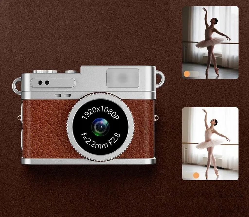 Caméra compacte 1080p XREC X4 2MP avec écran de prévisualisation - Brown - 8