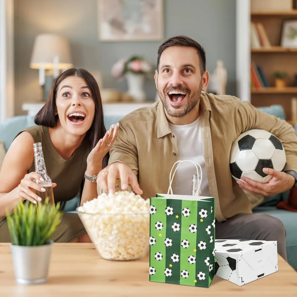 Pochettes Surprise Football - Sacs Papier pour Fête de Club et Enfants