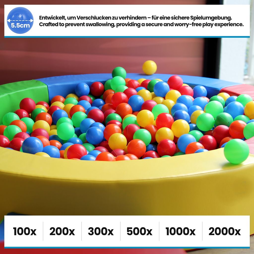 Infantastic® Babybälle für Bällebad - 100 Stück, Ø 5.5cm, Produktbild 7