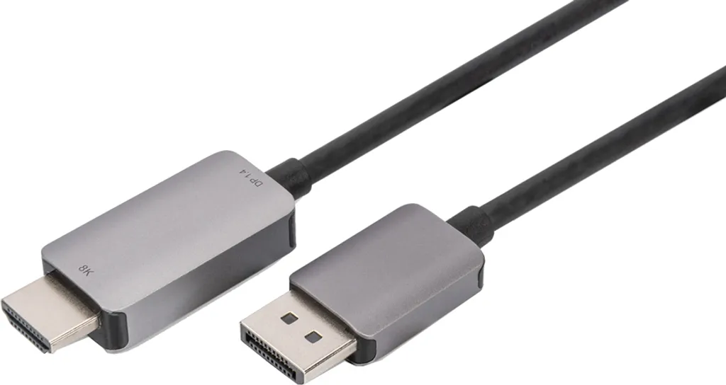Câble adaptateur DisplayPort vers HDMI 8K UHD noir souple 1mètre