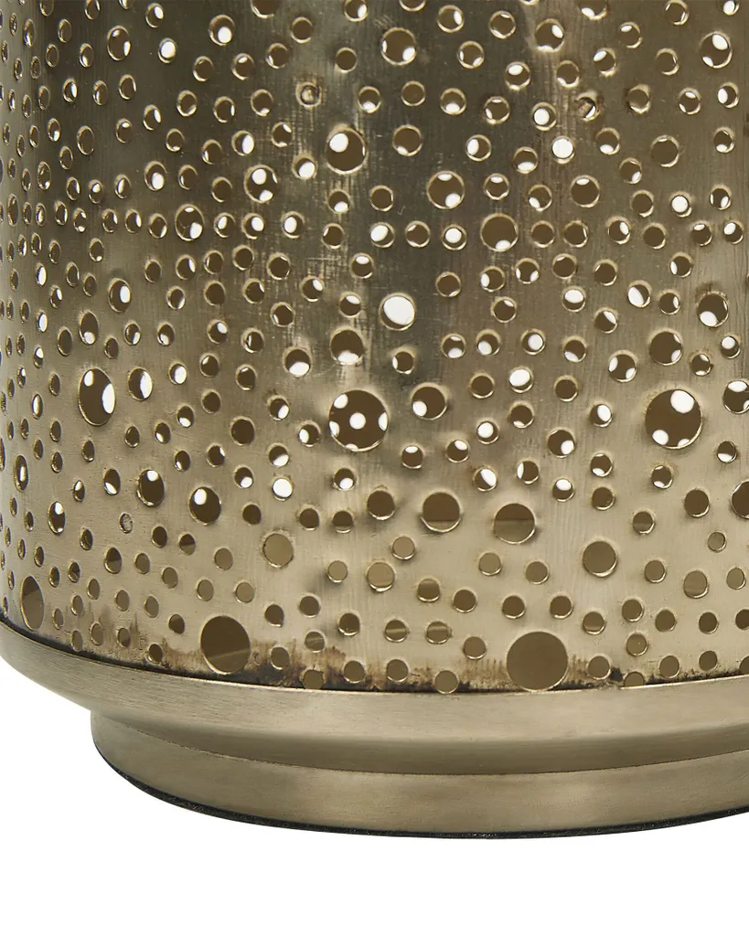 Lanterne Décorative en Métal Doré 25cm - Objet de Déco Intérieur Corfu - 6
