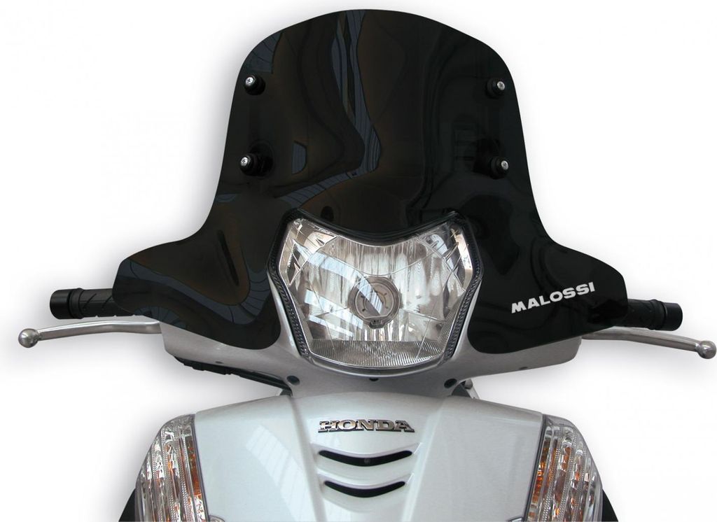Windschild Malossi Sport Screen, rauchgrau dunkel, 498x350x3mm für SH 300i Bj. 2011-14