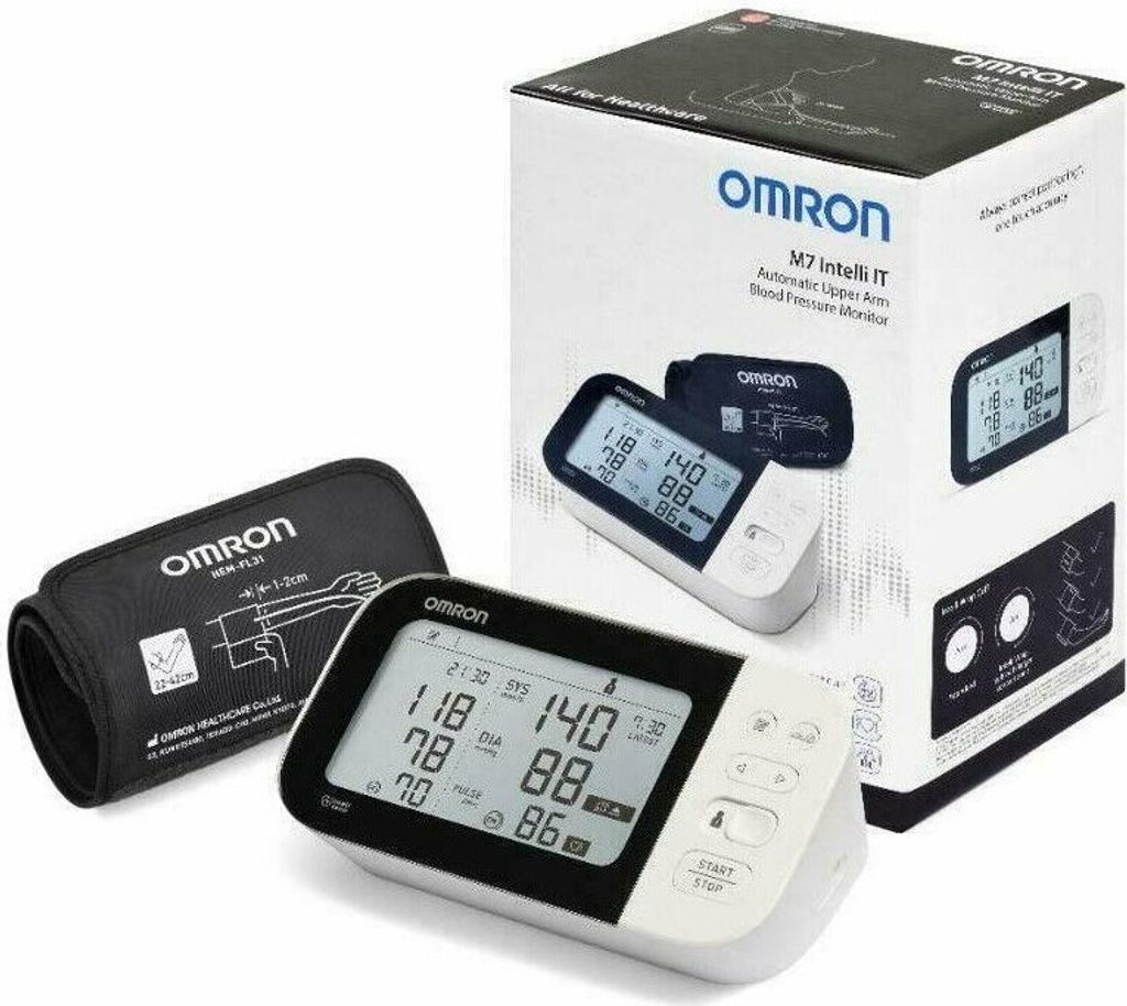 Omron M7 Intelli IT, Horní rameno, Automatický, Bílá, 2 Obrázek produktu 