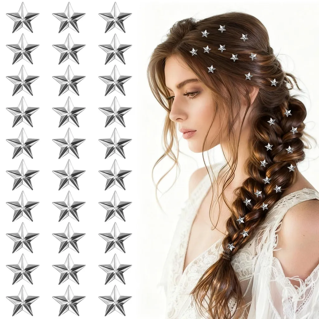 Mini-barrettes à cheveux en strass forme étoile pour femmes et filles