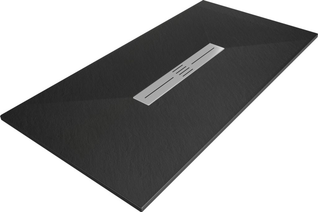 Mexen Toro rechteckige Duschwanne SMC 160 x 90 cm, Schwarz - 43709016