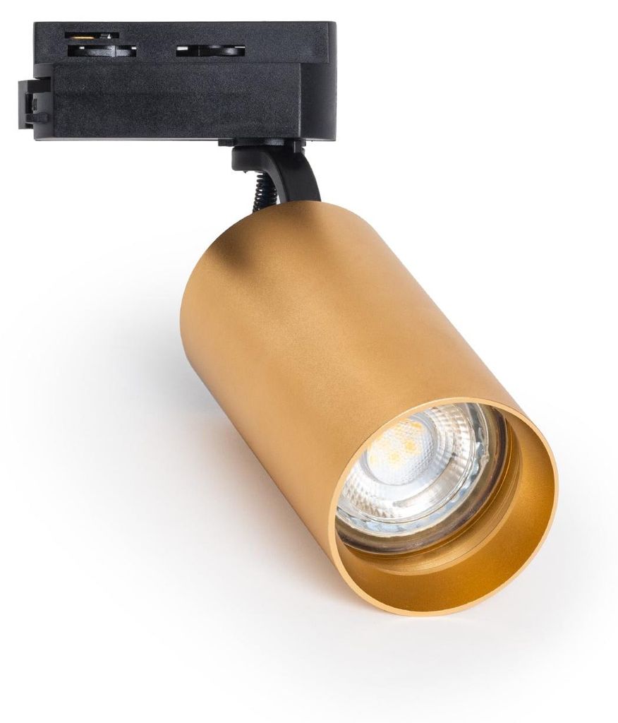 1-Phasenstromschiene Strahler Lux für GU10-Glühbirne Gold