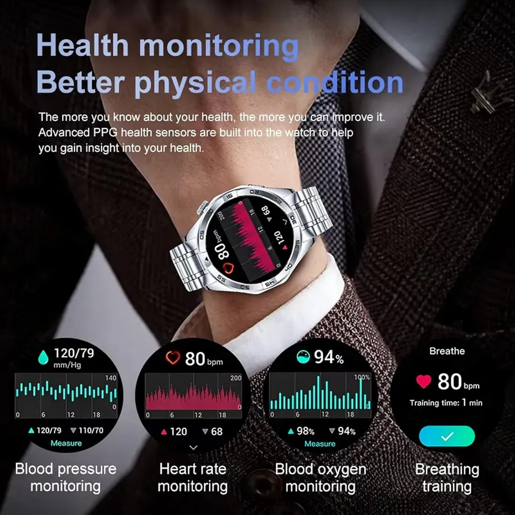 Monitoraggio Sonno e Cardio Uomo HD: Orologio Benessere Integrato - 5