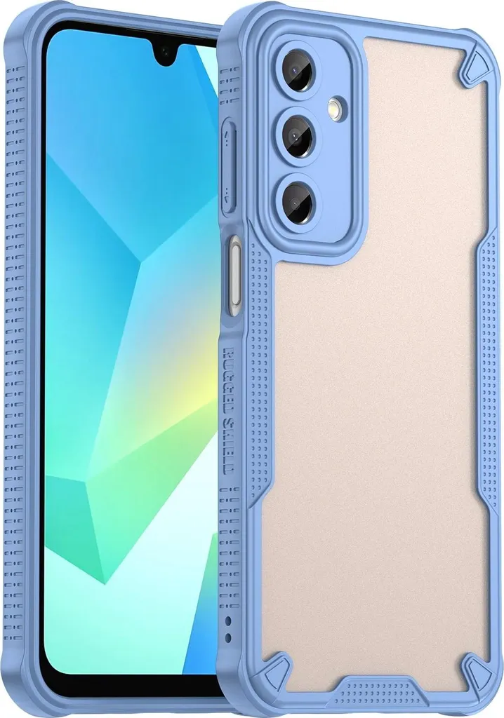 Cover Samsung A16 Blu Phonesta Armor - Protezione Anti-Caduta Semi-Clear