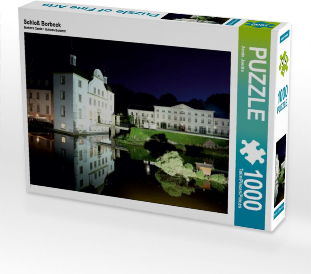 CALVENDO Puzzle Schloß Borbeck 1000 Teile Puzzle quer | 1000 Teile Lege-Größe 64x48cm Foto-Puzzle für glückliche Stunden