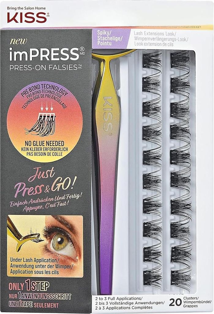 Kuss beeindrucken Falssies Press -on Lash Kit #03 - Spiky