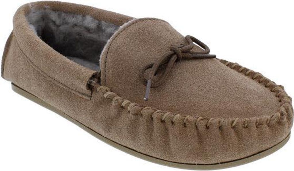 Draper of Glastonbury Ruby Hausschuh, Velourleder, echt Schaffell, Sahara - Beige 40-41