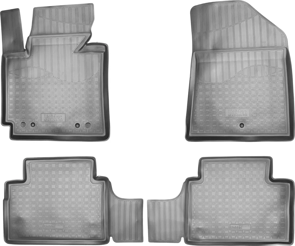 Tappetini Gomma 3D KIA Soul 2014-2019 | Su Misura con Bordo Rialzato