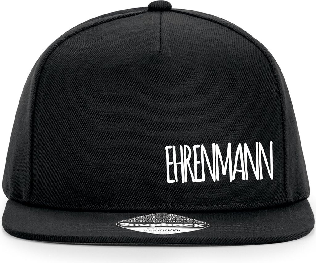 Huuraa Cappy Mütze Ehrenmann Jugendwort Black Polyester Snapback Kappe Geschenkidee