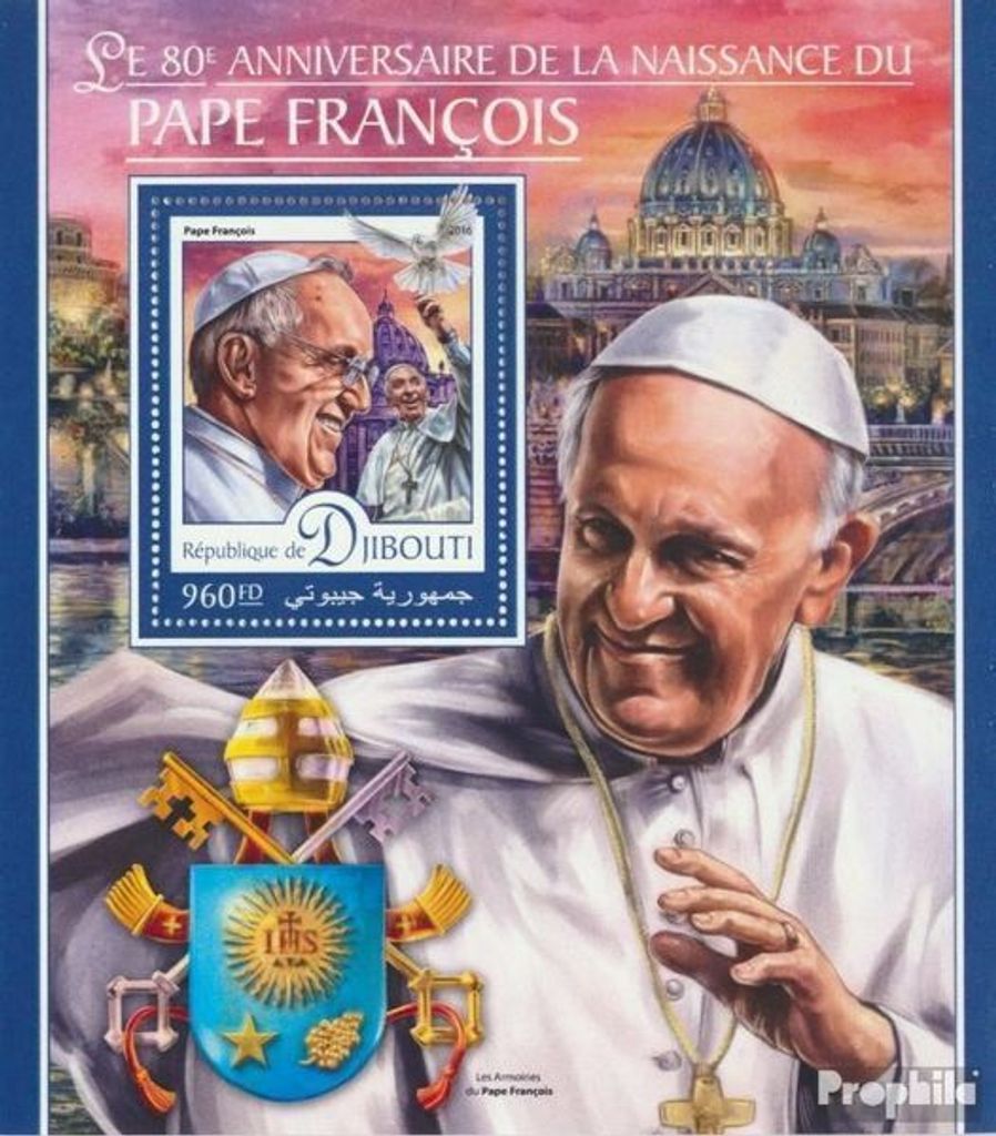 Briefmarken Dschibuti 2016 Mi Block 305 (kompl. Ausg.) Produktbild 