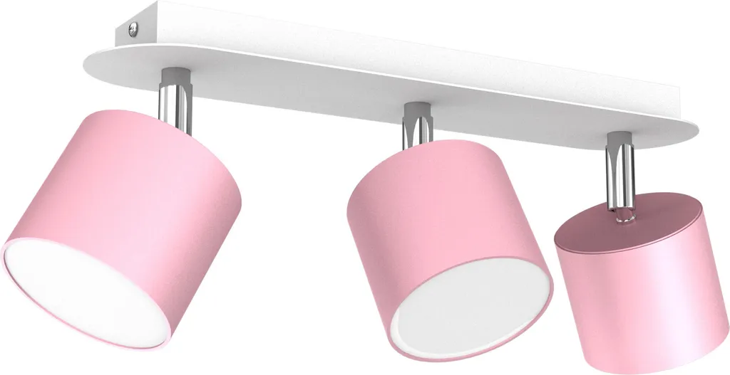 Plafoniera Milagro DIXIE MLP7611 Rosa e Bianca 3xGX53 | Arredo Moderno