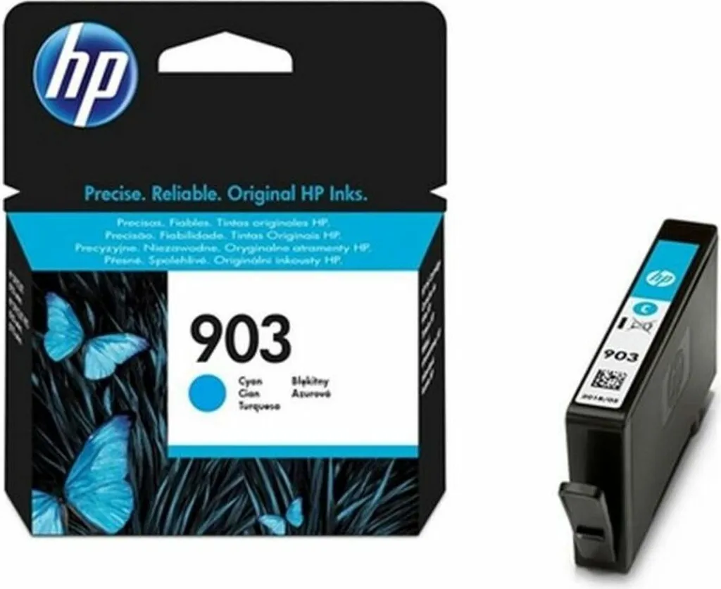 Cartouche HP 903 Noir Cyan Bleu à encre pigmentée longue durée originale
