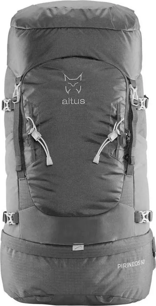 Sac à dos 50L Altus Pirineos gris avec dos ventilé et confortable