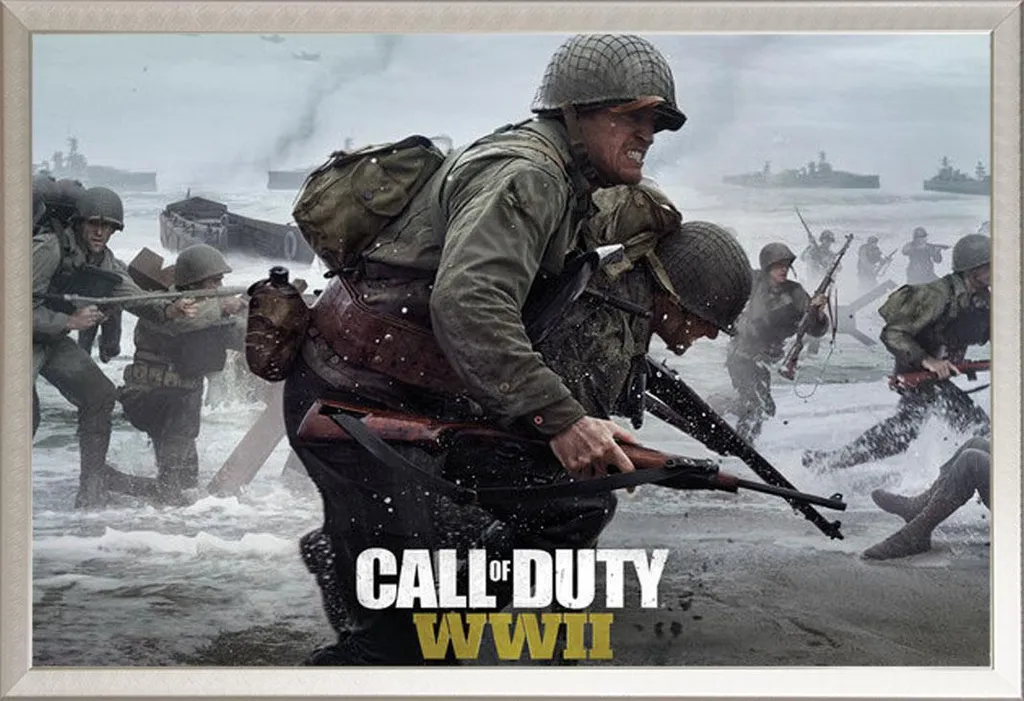Idee Regalo Gamer: Poster Call of Duty WWII Incorniciato Shinsuke