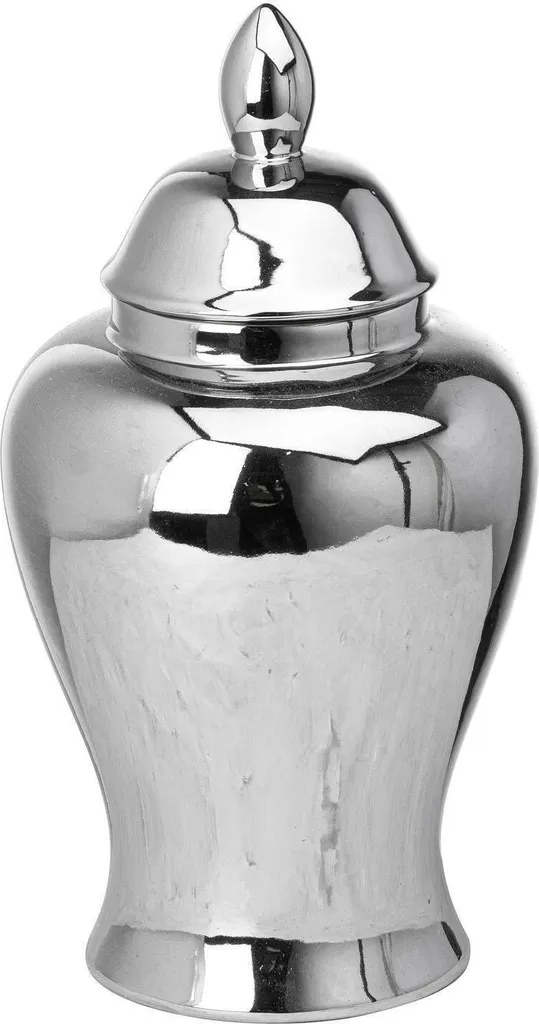 Récipient à Gingembre Argenté de 36cm - Finition Miroir Chrome Lux - 2