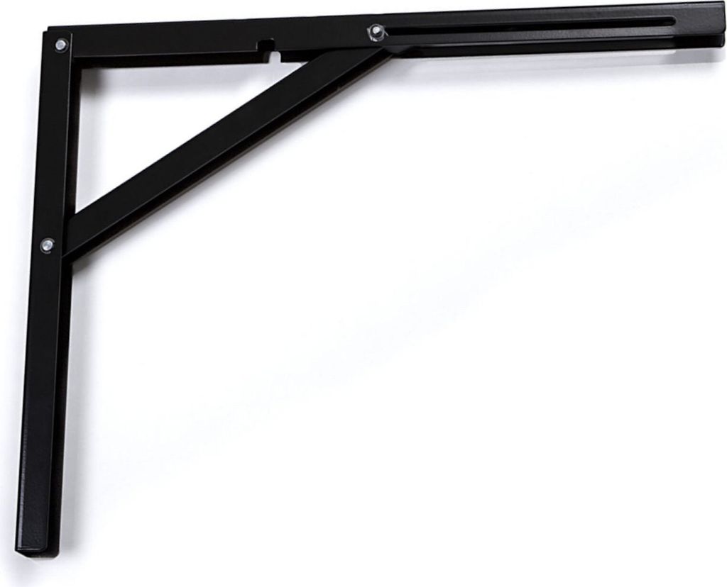 Klappkonsole Profi-Nr.1 L400 Länge: 390 mm / Höhe 300 mm schwarz Tragkraft 120 kg (pro Paar)