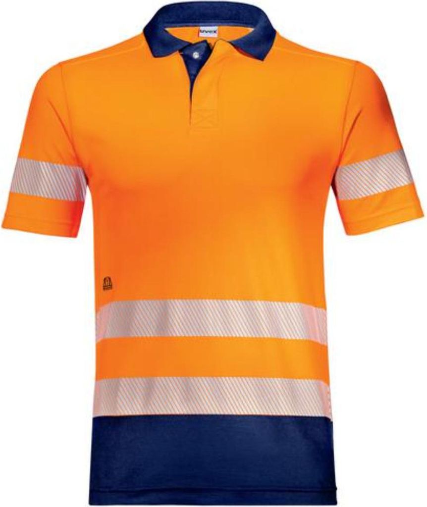 uvex Poloshirt Construction orange, warnorange Gr. S