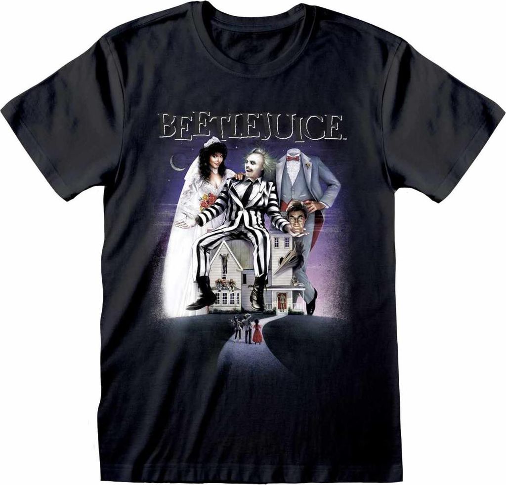 Beetlejuice - Poster Black Logo - T-Shirt