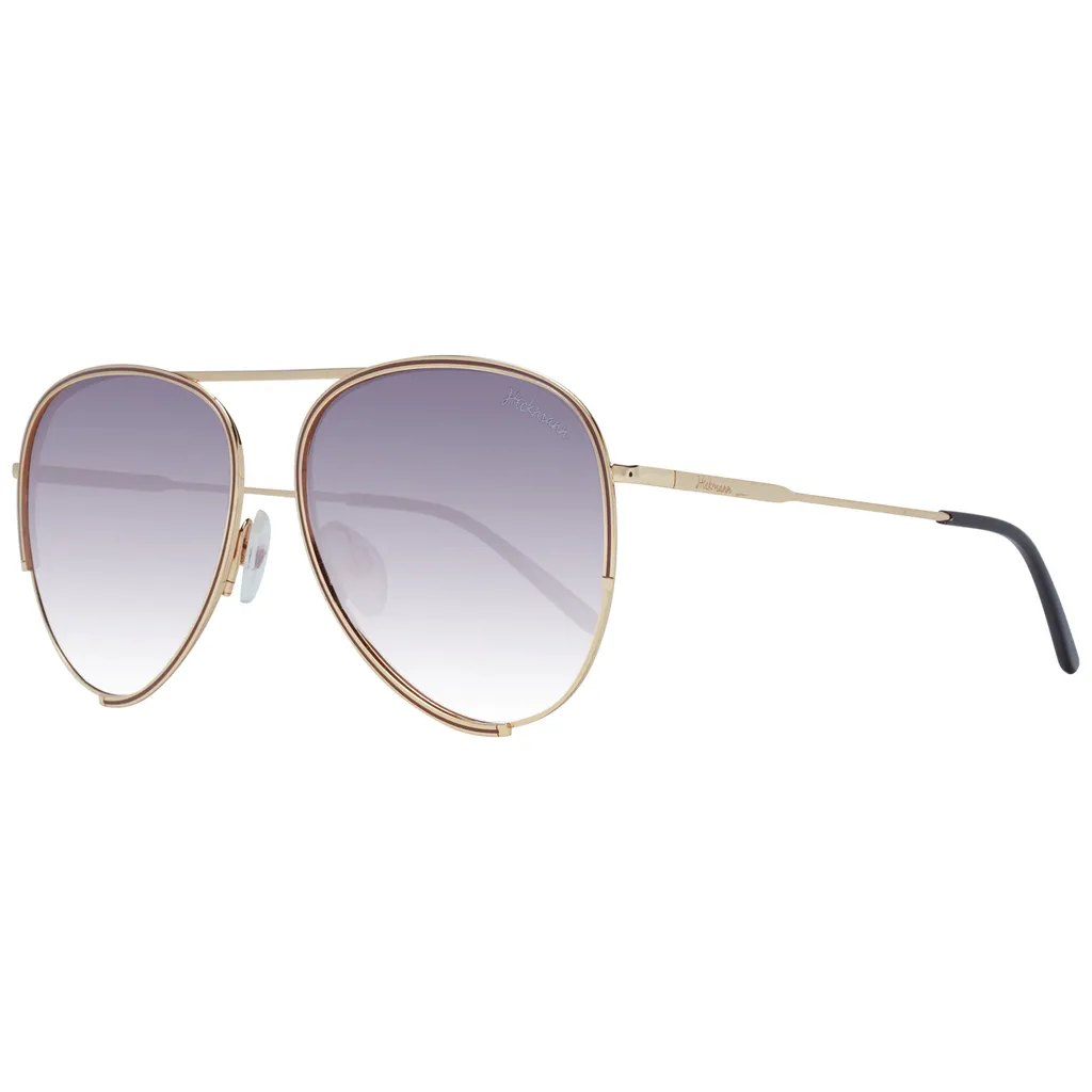 Monture solaire femme Ana Hickmann HI3083 coloris noir et doré