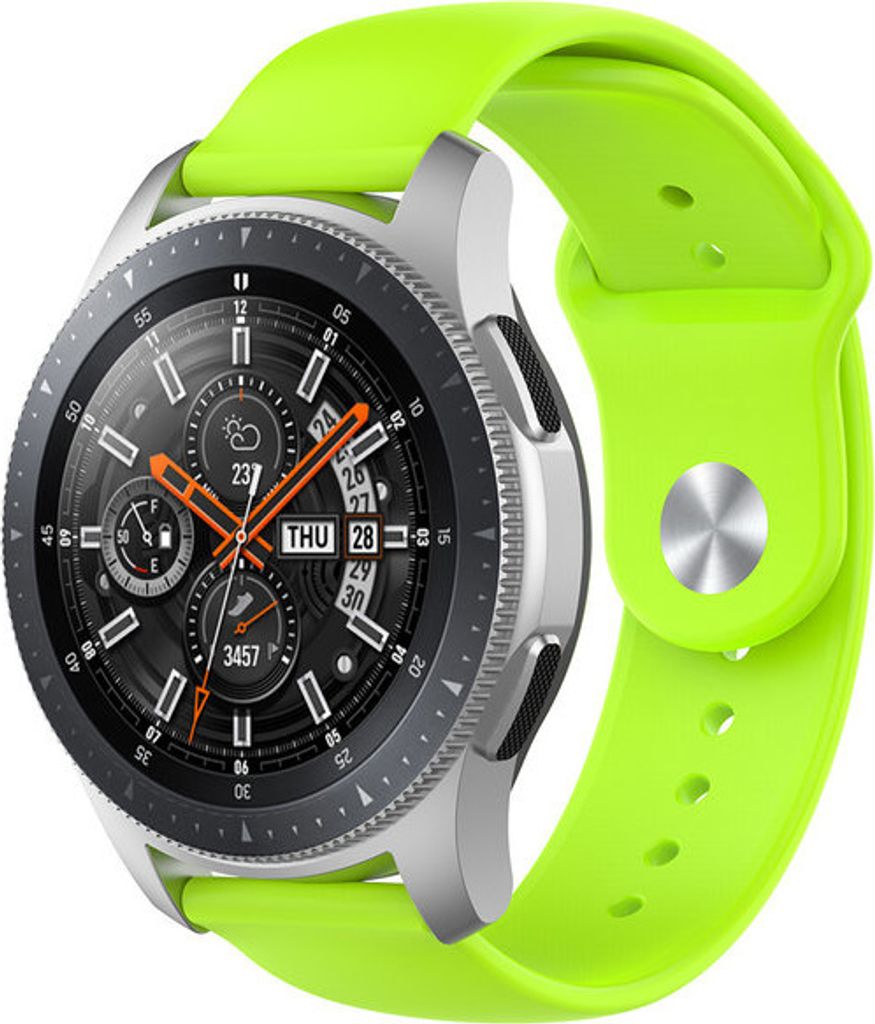 Strap-it Samsung Galaxy Watch 46mm Sportarmband (Hellgrün)