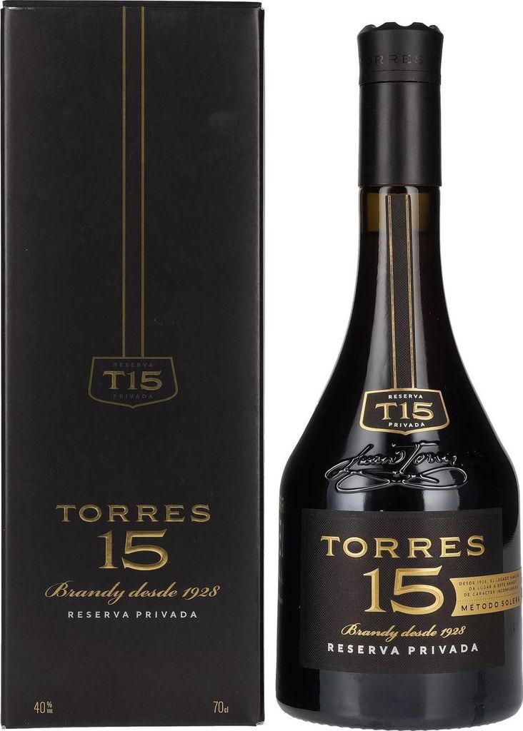 Torres 15 RESERVA PRIVADA Brandy 40% Vol. 0,7l en boîte Image du produit 