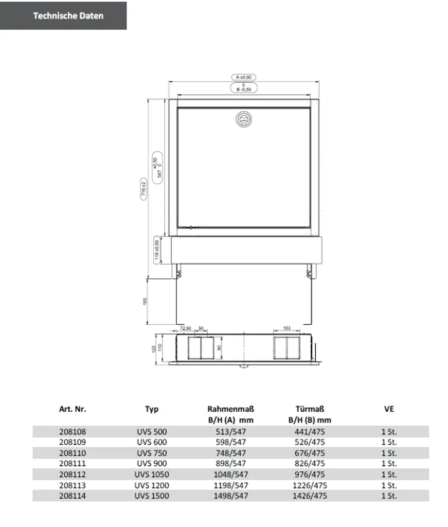 Armoire Technique Herotec UVS 1050 : Finition Murale Parfaite Pro - 2