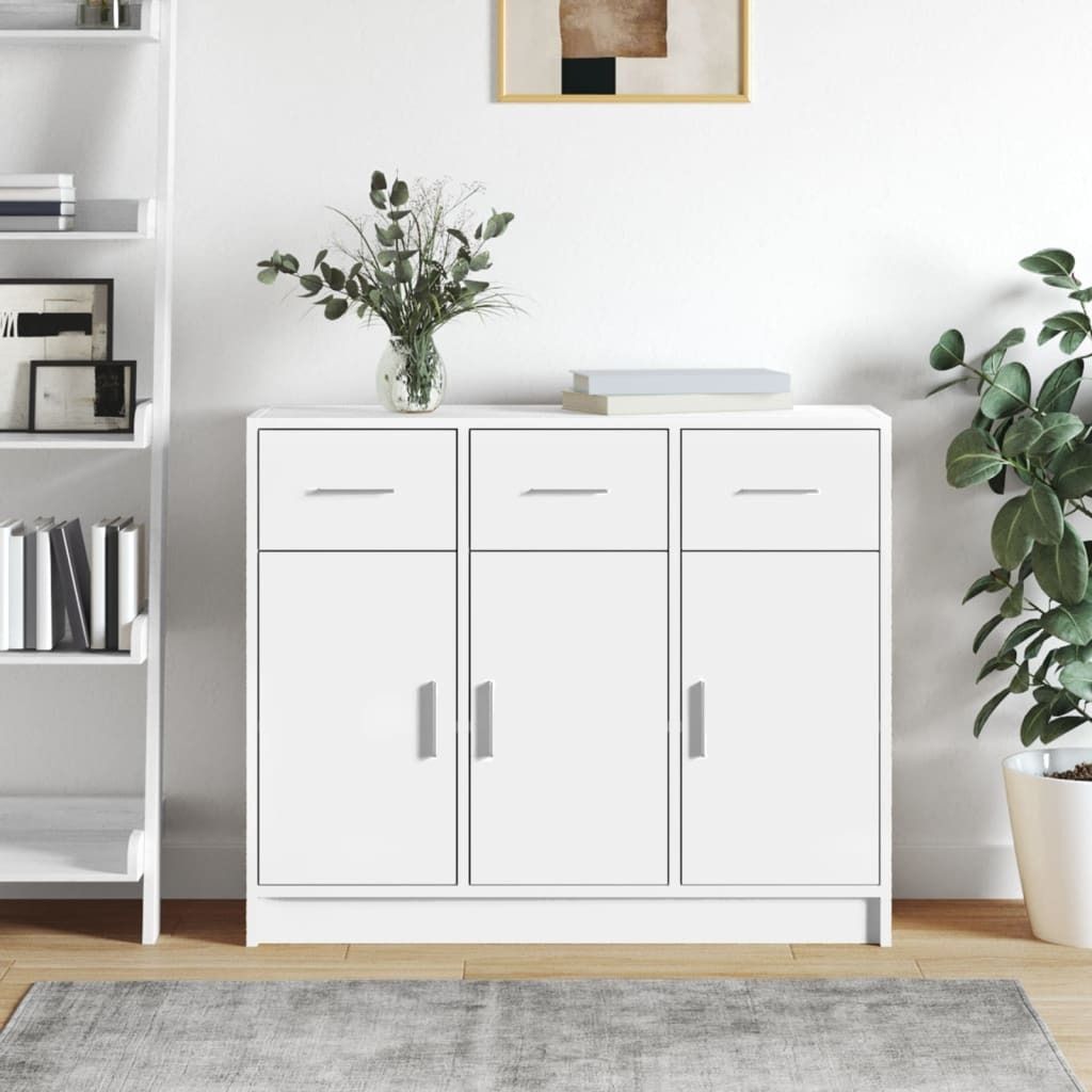 Maison Exclusive - Sideboard Weiß 91 x 28 x 75 cm Holzwerkstoff