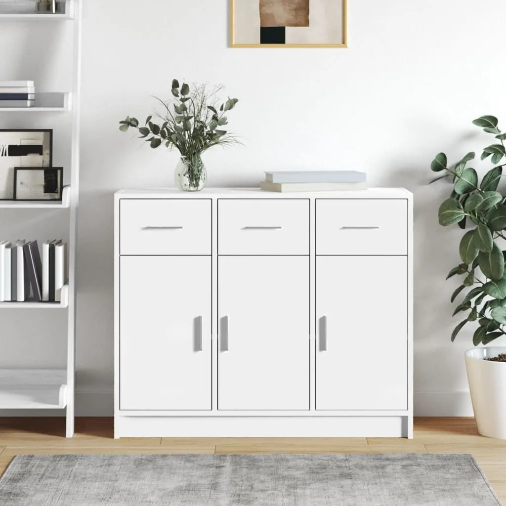 Credenza Bianca 91x28x75 cm Maison Exclusive - Mobiletto Salotto Robusto