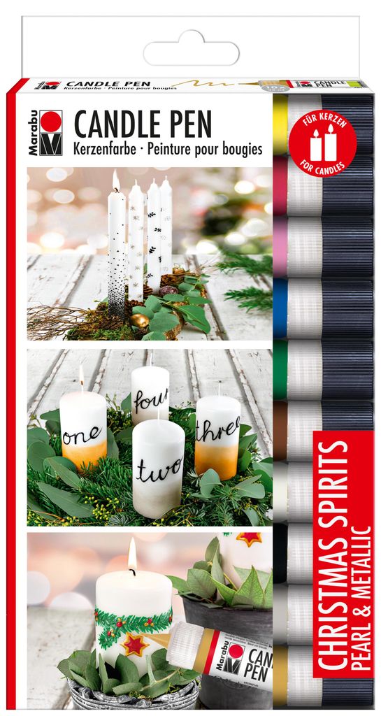 Marabu Kerzenmalfarbe Candle Liner "Christmas Spirits" Produktbild 